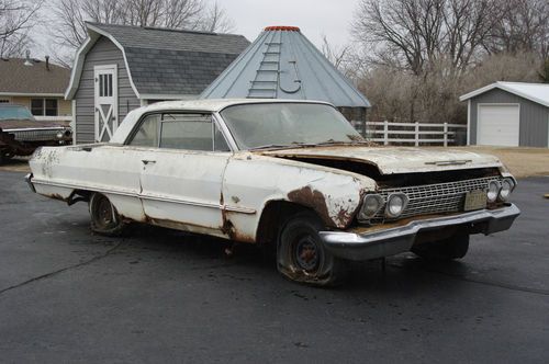 1963 Chevrolet Impala Bel-Air Biscayne Coupe Two-Door Parts Cars, image 8
