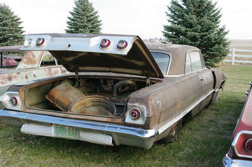 1963 Chevrolet Impala Bel-Air Biscayne Coupe Two-Door Parts Cars, image 13
