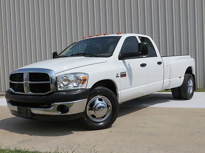 08 ram 3500 slt (6.7l) cummins 6spd manual (new clutch) jakes 1-owner carfax tx.