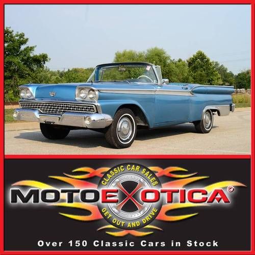 1959 ford fairlane retractable! hard to find classic, 292 v8, auto, no reserve!!