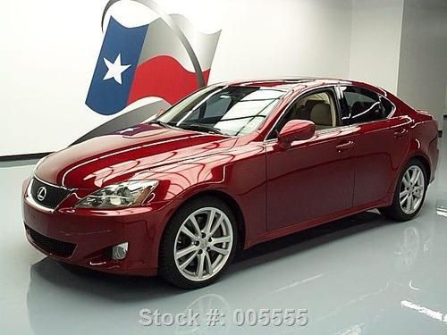 2006 lexus is350 auto leather sunroof paddle shift 66k texas direct auto