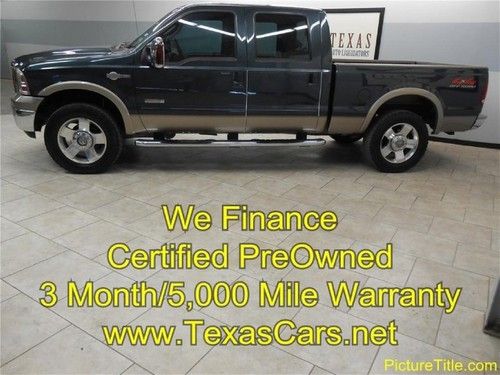 06 f-250 king ranch diesel 4wd crew cab cpo warranty leather 82k 4x4