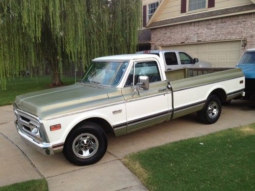 1972 gmc sierra super custom 1500 1/2 ton fleetside / original 87k okla truck