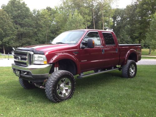 2004 ford f-250, super duty, crew cab, diesel, loaded, head turner!