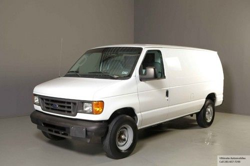 2005 ford econoline e-350 6.0 diesel cargo van storage bins 1-owner low miles