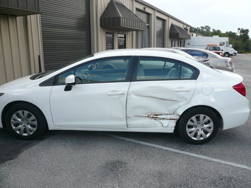 2012 honda civic lx sedan 4-door salvage save $$$