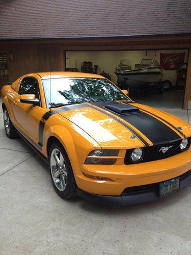 2007 mustang gt "boss" conversion real shaker hood grabber orange auto