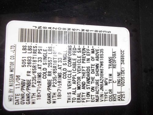 2007 Nissan Murano S Sport Utility 4-Door 3.5L, US $10,999.00, image 12