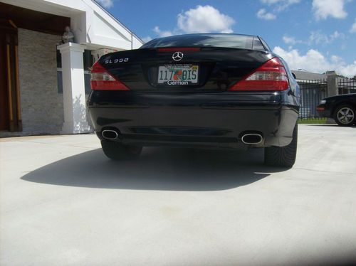 IMMACULATE 2008 MERCEDES BENZ SL 550 ROADSTER CONVERTIBLE  BLACK BEAUTY, image 2