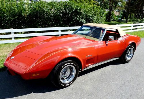 1975 corvette convertible 78k orig. miles! immaculate condition!  pw, tilt, ac!!