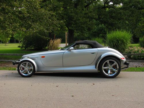 2000 plymouth prowler.  beautiful silver with black interior.