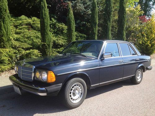 1984 mercedes 300d w123 turbo diesel midnight blue/palomino california sedan