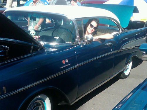 Chevrolet 1957 Bel Air 2tone Blue Metallic Teal and Cream Top  F.I. Tribute, US $25,000.00, image 15