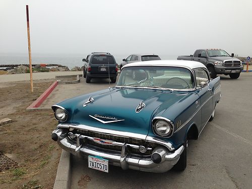 Chevrolet 1957 Bel Air 2tone Blue Metallic Teal and Cream Top  F.I. Tribute, US $25,000.00, image 20