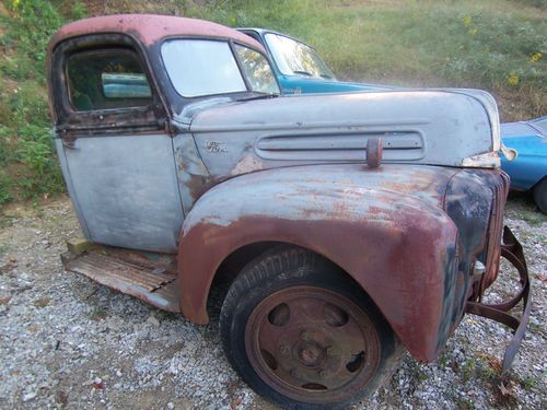 47 ford 1 1/2 ton truck cab flathead v8 hot rod rat rod project