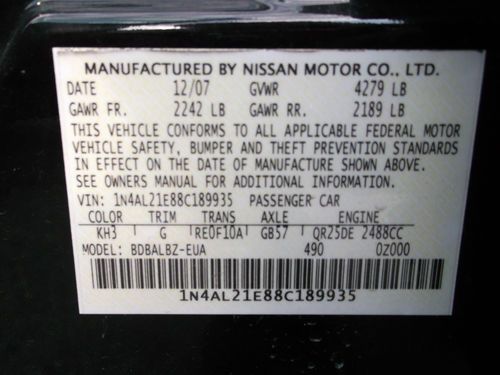 2008 Nissan Altima S Sedan 4-Door 2.5L, US $11,900.00, image 14