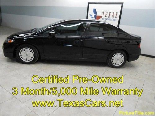 2010 civic hybrid gps/nav leather certified warranty we finance!!!