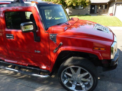 2007 hummer mobile tv! see video! rare red special limited edition w-trac-vision