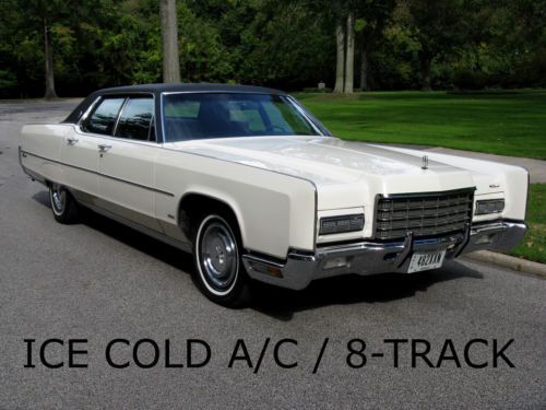 Rare town car, flawless black leather, low miles, ice cold a/c, 8-track the best