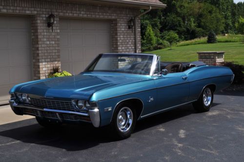 1968 chevrolet impala 2 door convertible big block 396 auto