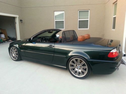 Rare 2001 oxford green m3 cinnamon interior convertible 6 speed low reserve