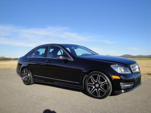 2013 mercedes c250 amg sport turbo panoramic premium pkg becker loaded bluetooth