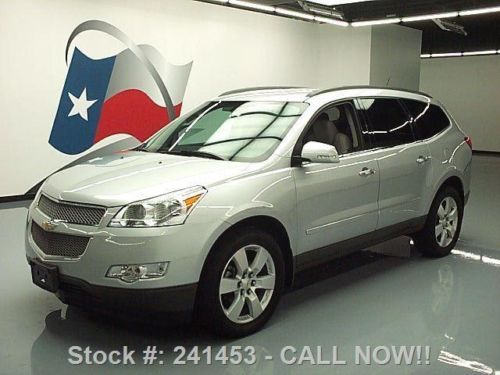 2012 chevy traverse ltz awd 7-pass leather rear cam 53k texas direct auto