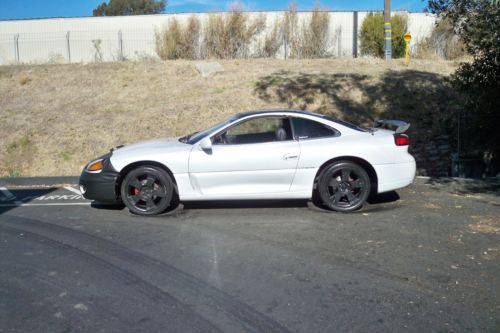 1994 dodge stealth rt,pearl white,black leather,a/t,17&#034; black alloys