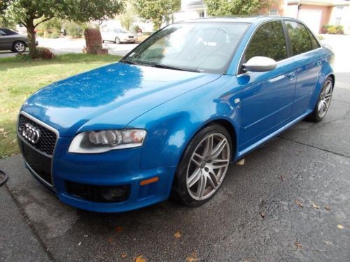 2007 audi rs4 fully loaded navigation recaro sprint blue low reserve