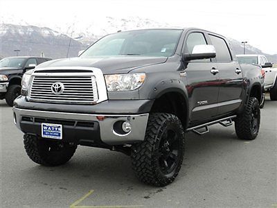 Tundra crewmax platinum 4x4 custom new lift wheels tires navigation roof leather
