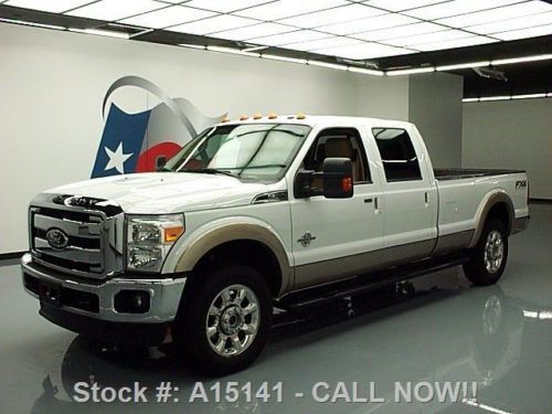 2012 ford f-250 lariat crew 4x4 diesel rear cam 51k mi texas direct auto