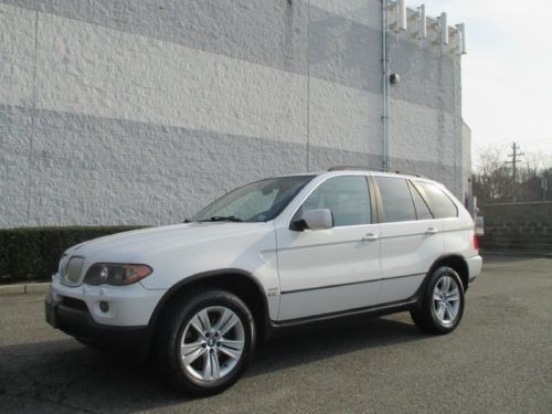 05 bmw x5 navigation gps leather moonroof heated seats v8 white