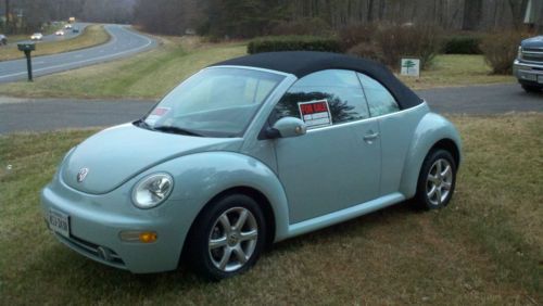 2005 vw beetle convertible gls turbo - 19,000 original miles!