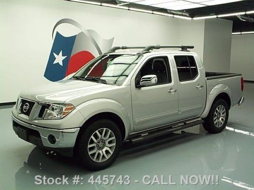 2010 nissan frontier le crew htd leather roof rack 26k! texas direct auto