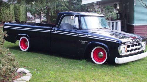 1968 dodge custom lowrider ratrod longbed pickup with 455 buick and turbo 400