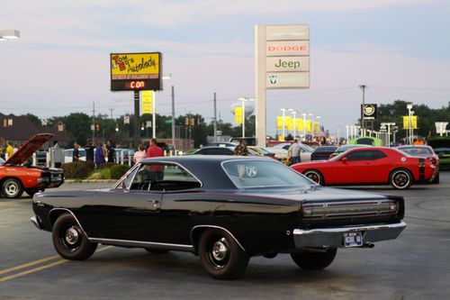 1968 plymouth satellite 4 spd, console, buckets #s matching 383