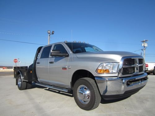 2012 ram 3500 crew cab flatbed drw 4-door 6.7lturbo diesel
