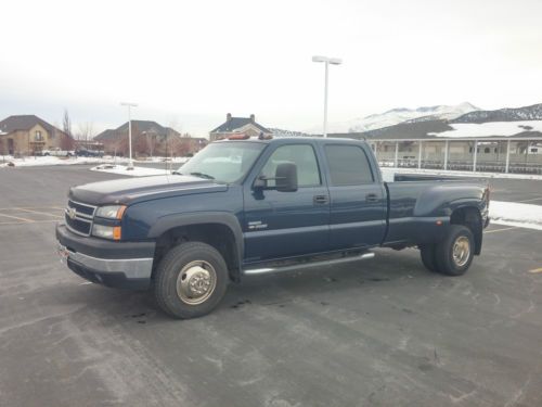 2006 chevrolet silverado 3500 crew cab 4x4 lt3 duramax! lbz! loaded! no reserve!