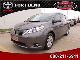 2011 toyota sienna van v6 xle jbl navigation dvd bluetooth camera certified