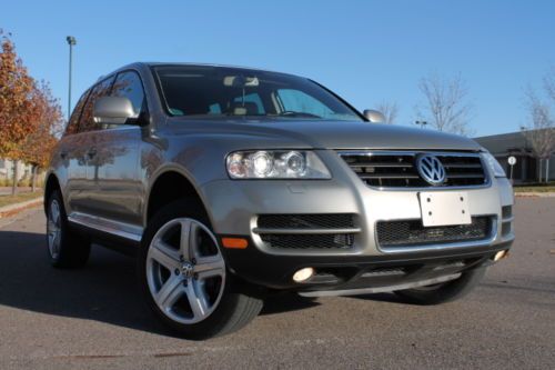 Vw touareg v8 72k nav comfort air suspension heatd seats privacy shades, xenon