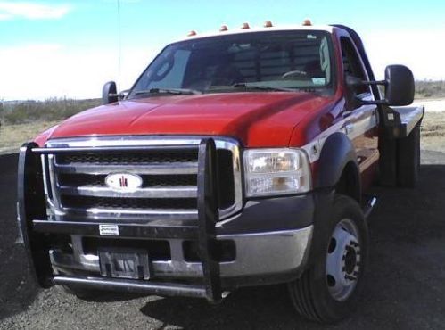 2006 ford f450 regular cab and flat bed chassis truck 2wd