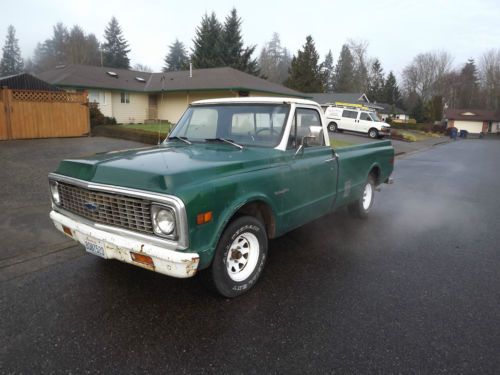 1972 chevrolet c-10 truck, runs and drives great 350 v8 auto trans