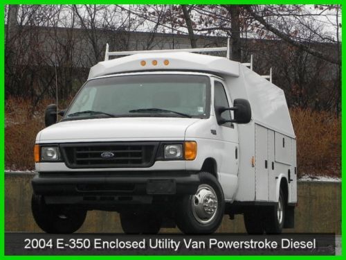 2004 ford e-350 van enclosed utility dually 6.0l powerstroke diesel no reserve