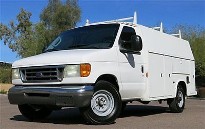 No reserve 2003 ford e350 kuv service utility van arizona clean &amp; well maint!!!
