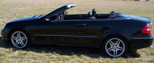 2008 mercedes benz clk 550 cabriolet black 5.5l v8 amg pkg