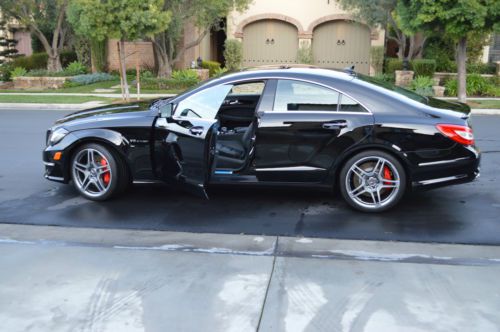 2012 amg cls63 jet black/black custom ordered from factory every option flawless