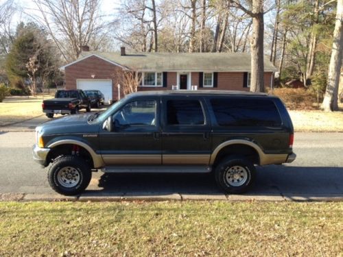 2001 ford excursion limited 7.3l powerstroke diesel 4&#034; lift w/ 35&#034; bfg ats