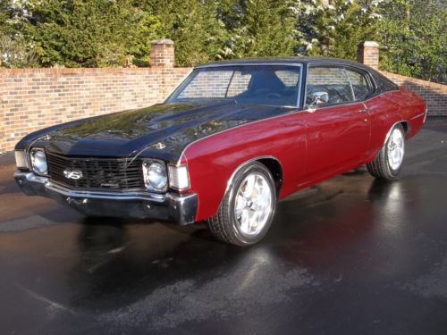 Big block, trans, ps, pdb, dual exhaust, console, stereo, c/d, black, burgundy