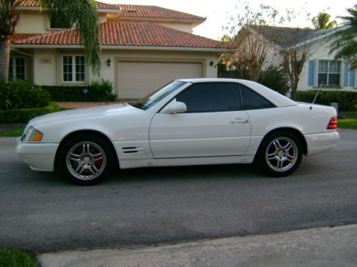 1999 sl 500- white/gray/gray- 52900 mi - orig. mint cond - garaged - mb serviced