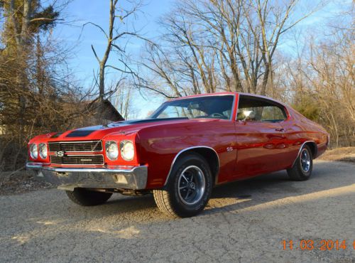 1970 chevelle ss ls5 454 4spd 12 bolt beautiful new cranberry red very  nice